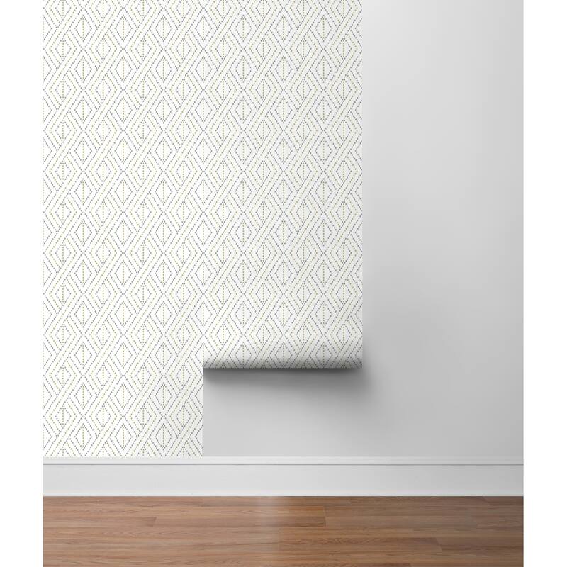 Luxe Haven Boho Grid Toile Peel and Stick Wallpaper