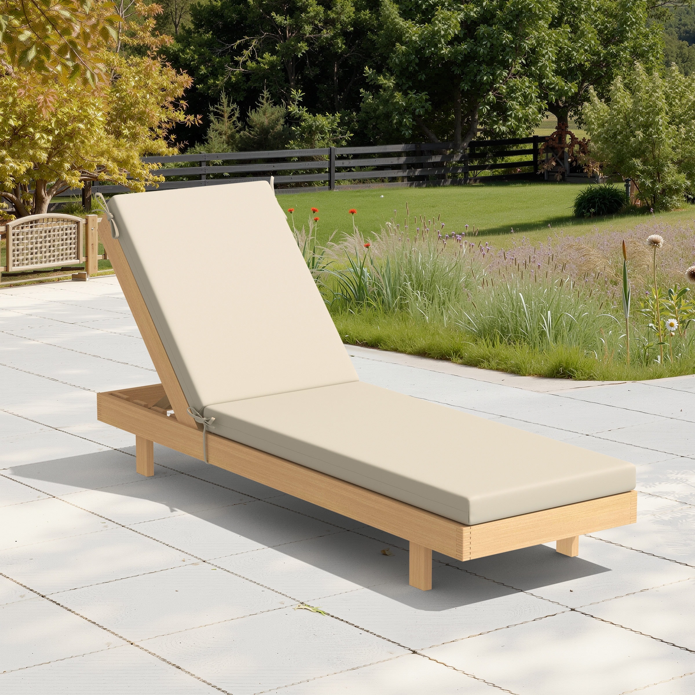 Outdoor Patio Chaise Lounge Cushion