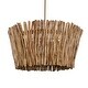 preview thumbnail 6 of 4, Uttermost 21395 Rhea 4 Light 30" Wide Wood Pendant