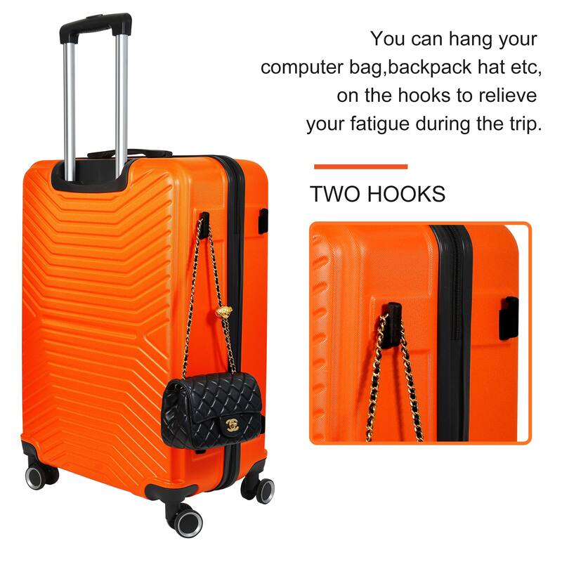 Luggage Sets, 3 Piece Luggage Expandable Suitcase Set, ABS Hardshell 4-Wheel Spinner Luggage with TSA Lock