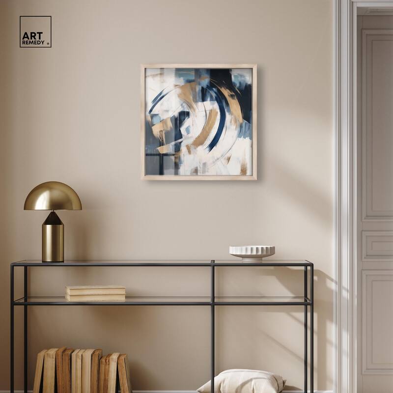 Golden Vortex I Shadowbox by Art Remedy