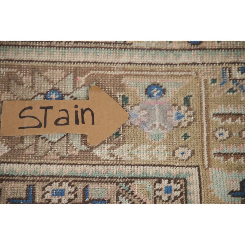 Hand Knotted Oriental 100% Wool Carpet Traditional Medallion Pink Tabriz Area Rug - 9' 4'' X 6' 4''