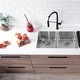 preview thumbnail 16 of 21, STYLISH 29 inch L x 18 inches W Double Bowl Undermount and Drop-in Stainless Steel Kitchen Sink - 29" x 18" x 8"