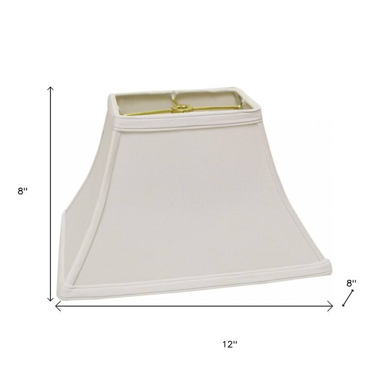 HomeRoots White No Slub Innsbruck Bell Lamp shade - 12"x8"x8"