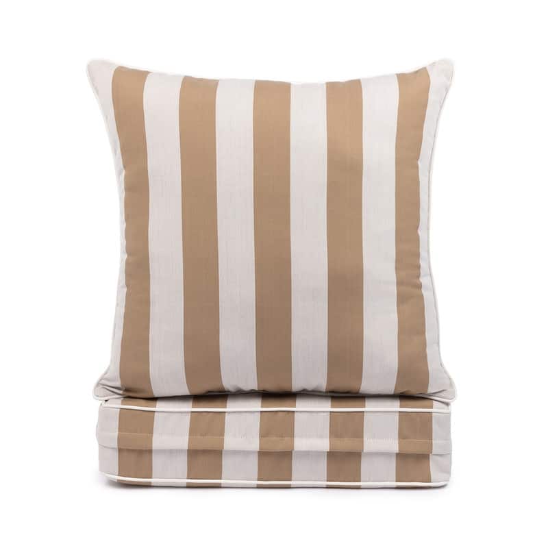 Sherry Kline Indoor/Outdoor Cabana Stripe Deep Seat Cushion (Seat & Back)