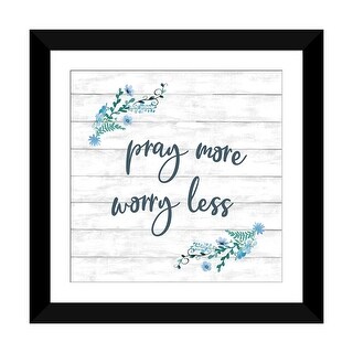 iCanvas "Pray More Worry Less" by Conrad Knutsen - Bed Bath & Beyond ...