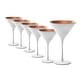 preview thumbnail 6 of 42, Stolzle Lausitz Set of 6 Olympia Martini Glasses - 8 Oz White and Bronze