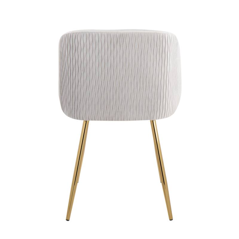 Silver Orchid Harding Pleated Waves Chair - Set of 2