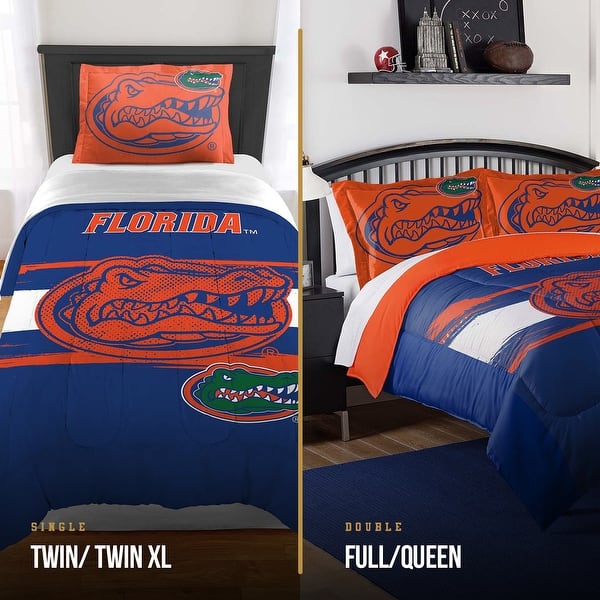 College Covers Florida Gators King Size Pillowcase Set - 2 Pack, 100% Cotton, 200 Thread Count