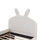 preview thumbnail 7 of 13, Playful Twin Size Daybed with Soft Upholstery and Trundle, Cartoon Ears Headboard, Durable Wood Frame