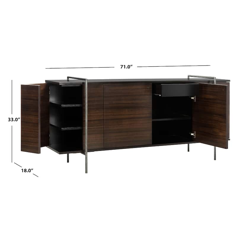 SAFAVIEH Home Baxton Sideboard - 71"W x 18"D x 33"H