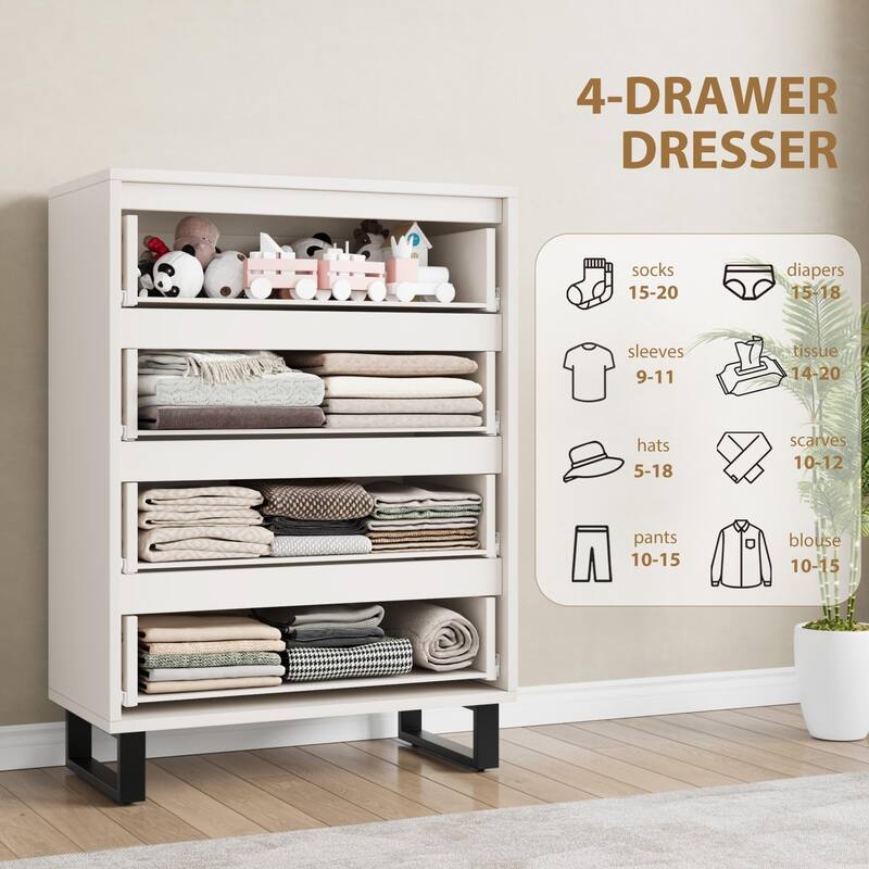 4/6 Drawer Dresser, Freestanding Storage Cabinet for Bedroom, Closet