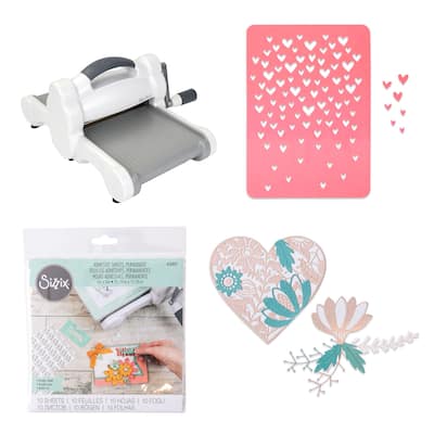 Sizzix Big Shot w/Floral Heart Bundle - One Size