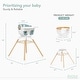 preview thumbnail 11 of 20, Evolur Ann Beechwood 4-in-1 Highchair