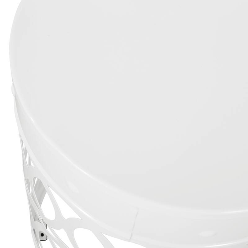 Outdoor Metal S/2 End table, No assembly is required, This comes as a set of two