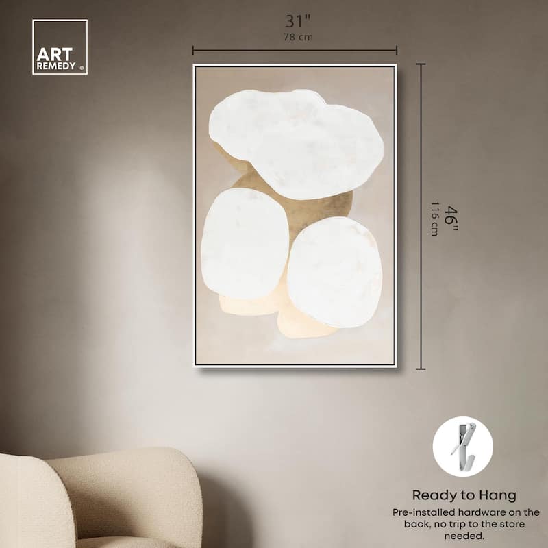 Stacked Stones II Canvas by Art Remedy
