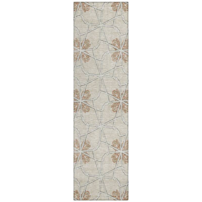 Machine Washable Indoor/ Outdoor Chantille Contempoary Whimsy Rug