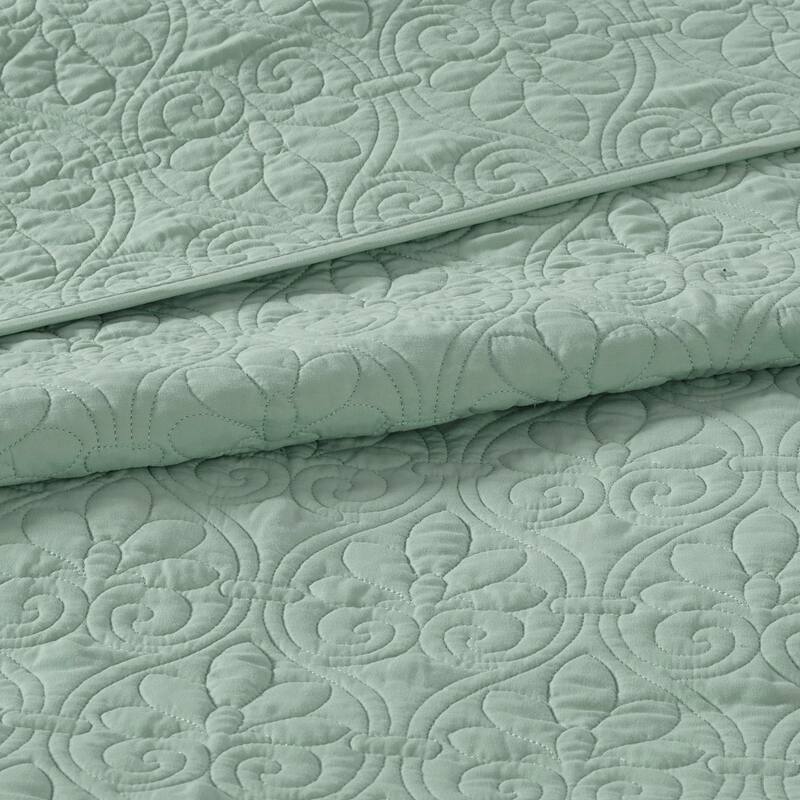 Reversible Bedspread Set Seafoam King