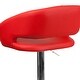preview thumbnail 7 of 92, Chrome Upholstered Height-adjustable Rounded Mid-back Barstool