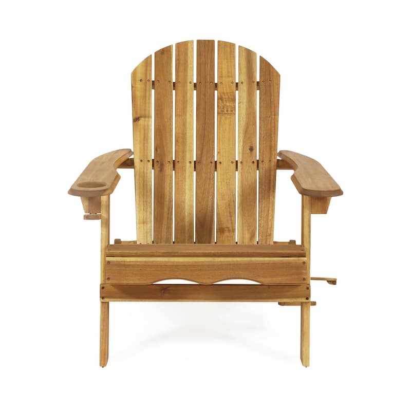 Bellwood Outdoor Acacia Wood Folding Adirondack Chairs (Set of 2) by Christopher Knight Home