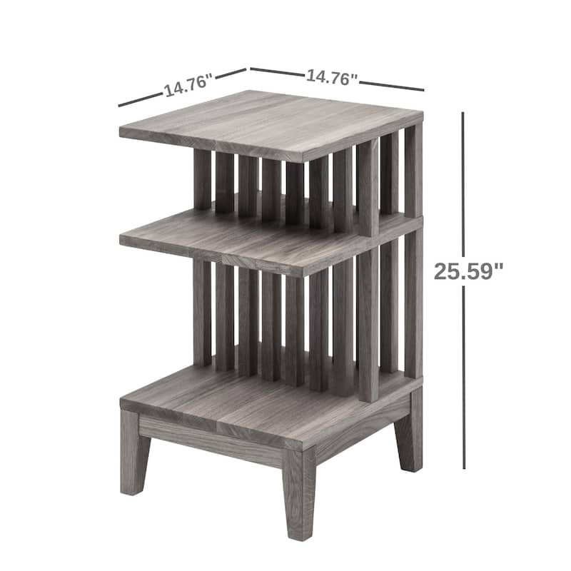 Scandinavian Solid Oak Wood Nightstand Bedside Table