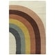 preview thumbnail 25 of 33, Mod-Tod Amelia Rainbow Print Shag Kids Area Rug