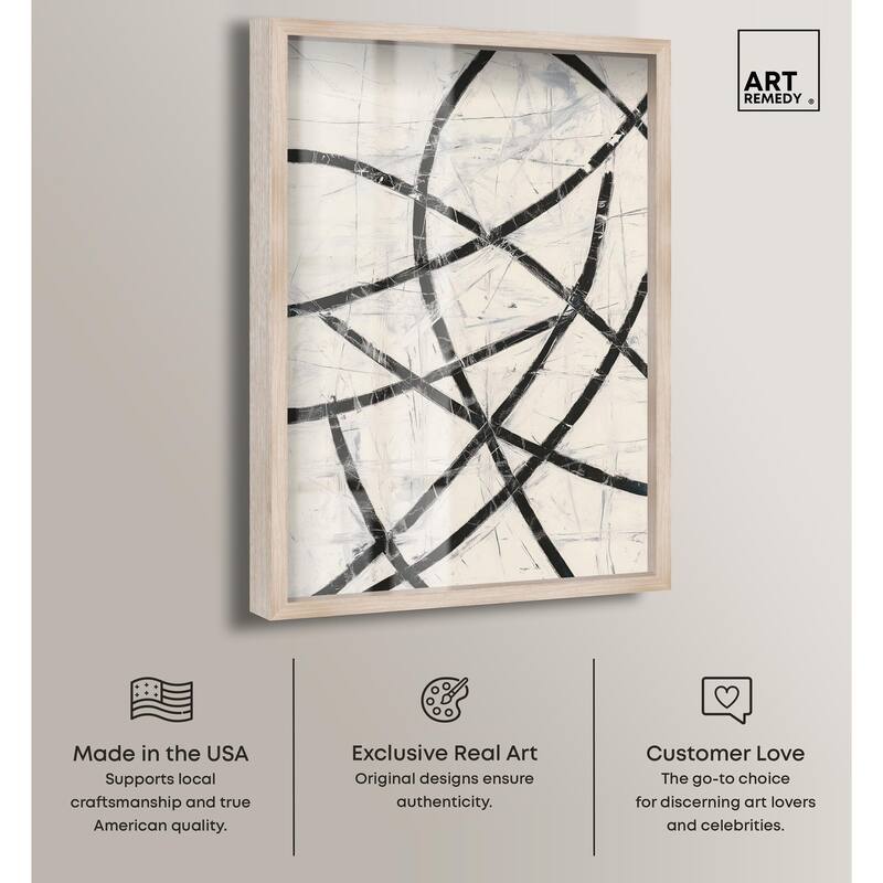Intersecting Lines I Shadowbox by Art Remedy