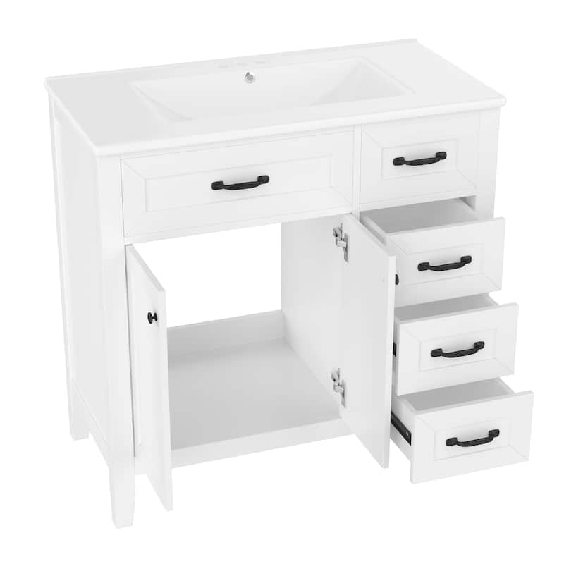 36" Bathroom Vanity with Sink Combo