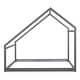 preview thumbnail 24 of 42, Modern Full/Twin Size Wooden House Bed