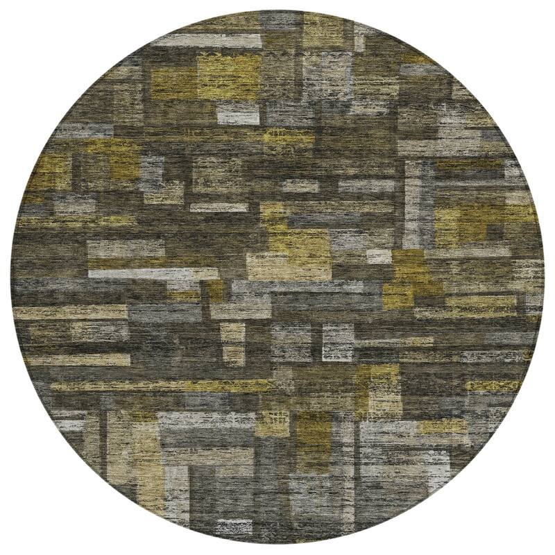 Machine Washable Indoor/ Outdoor Contemporary Chantille Rug
