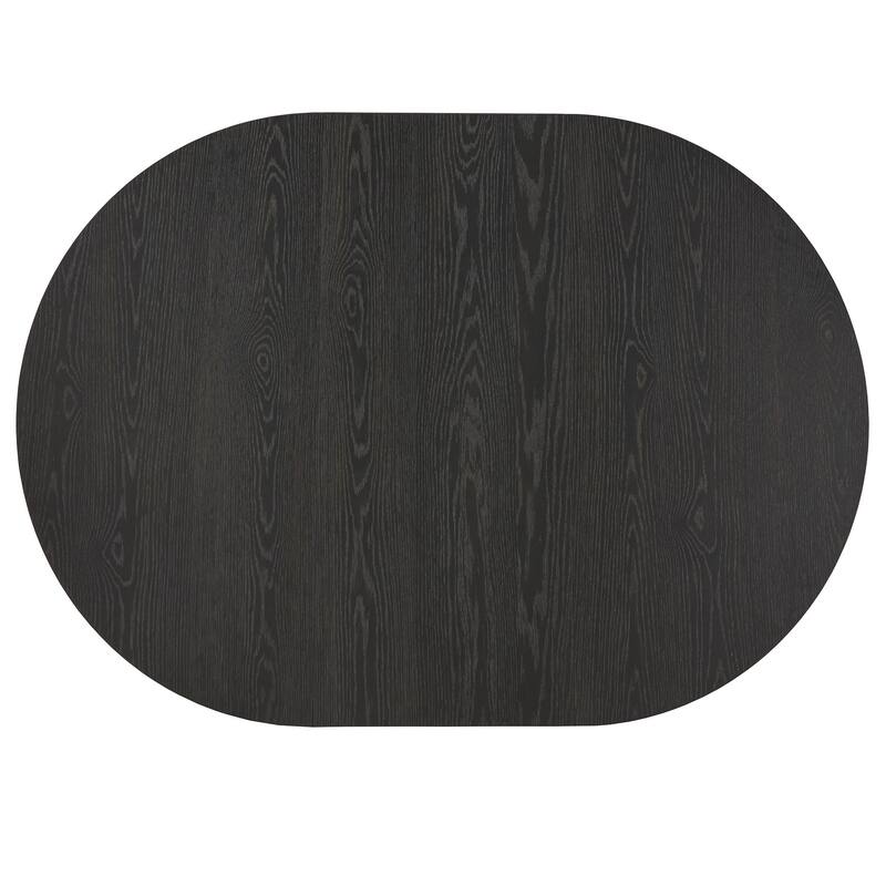 Harstad 42"-60" Extendable Round Dining Set with Vegan Leather Upholstered Chairs by iNSPIRE Q Modern