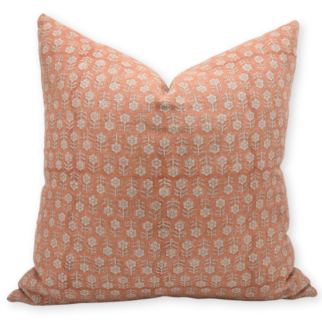 Fabdivine Linen Square Block print pillow Cover