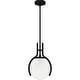 preview thumbnail 1 of 4, Matte Black One Light Pendant from the Quoizel Pendant Collection Matte Black