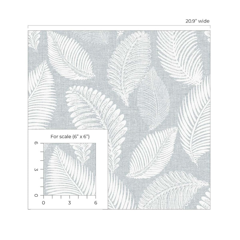 Seabrook Designs Tossed Leaves Nonwoven Unpasted Wallpaper