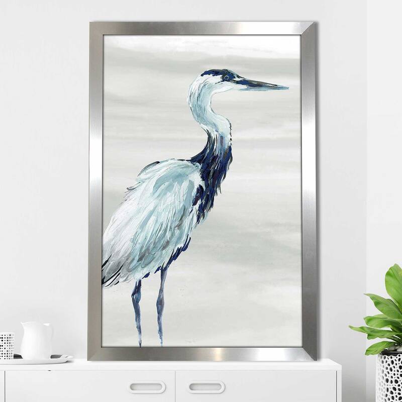 "By the Sea Crane I" by Carol Robinson Print on Acrylic