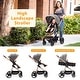 preview thumbnail 2 of 20, 2-in-1 Convertible Baby Stroller,Foldable Pushchair for Newborns with Reversible High Landscape Bassinet, Adjustable Canopy