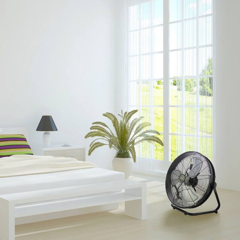 Industrial 3 Speed 20 Inch Floor Drum Fan with 360 Degree Tilt