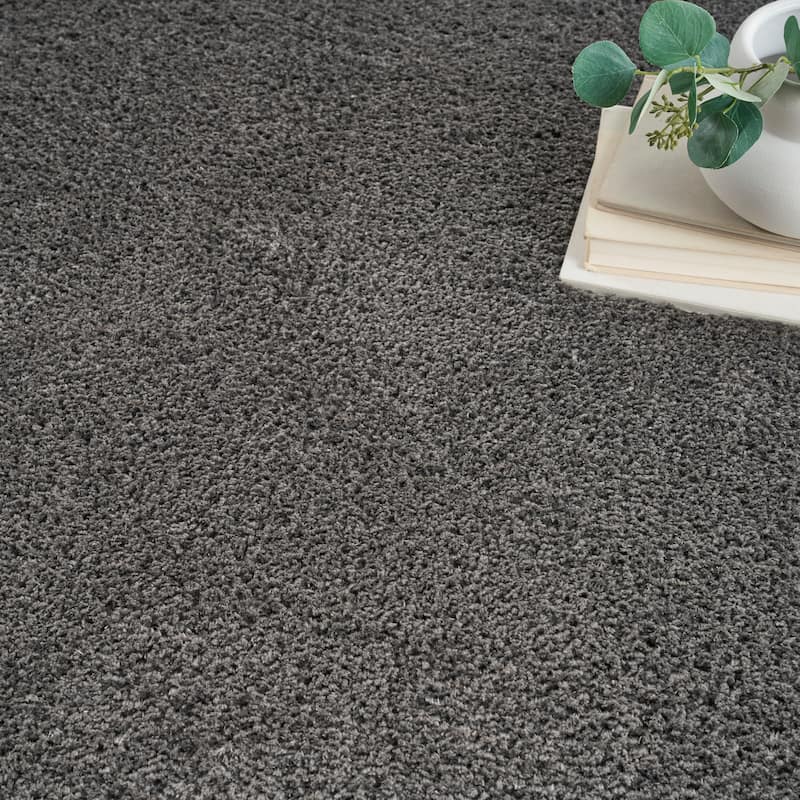 Nourison Luxurious Shag Ultra-plush Pile Glam Solid Area Rug