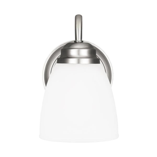 Sea Gull Lighting 4112401-962 1-Light Wall Bath Brushed Nickel - nickel finish