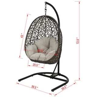 Lantis Outdoor Patio Wicker Hanging Chair