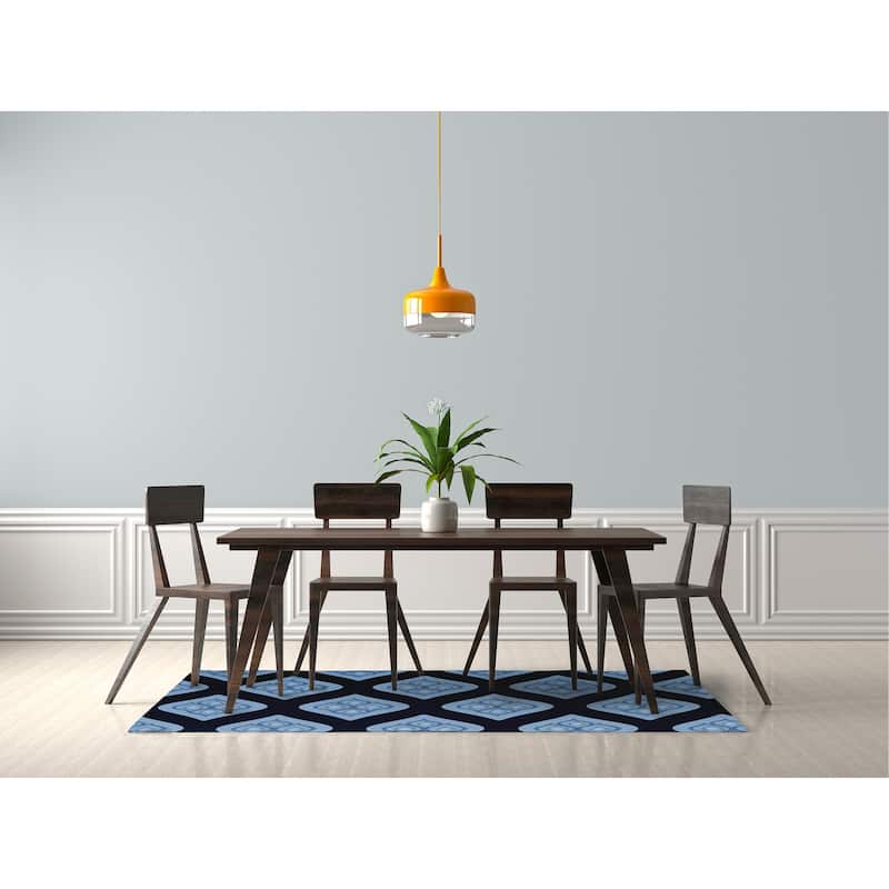 Olgee Bold Pattern Soft Chenille Rug