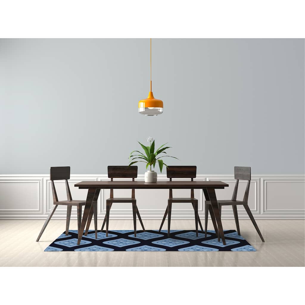 Olgee Bold Pattern Soft Chenille Rug