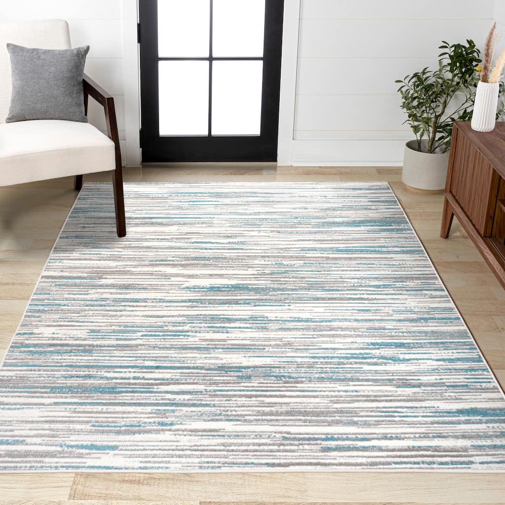 JONATHAN Y Madrid Modern Abstract Muted Flowers Area Rug