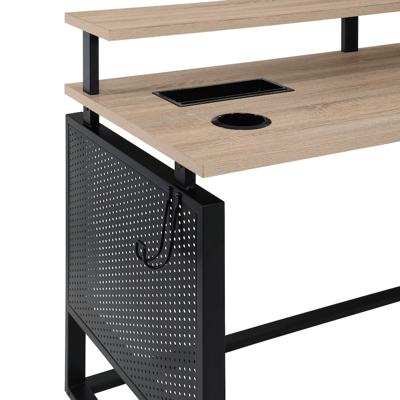 ACE L-Desk with Hutch Shelf