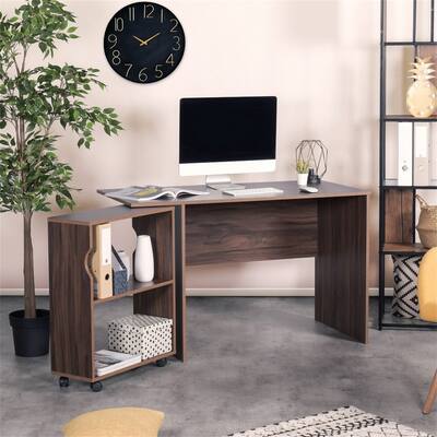 2-piece Computer Desk & Bookcase Office Set