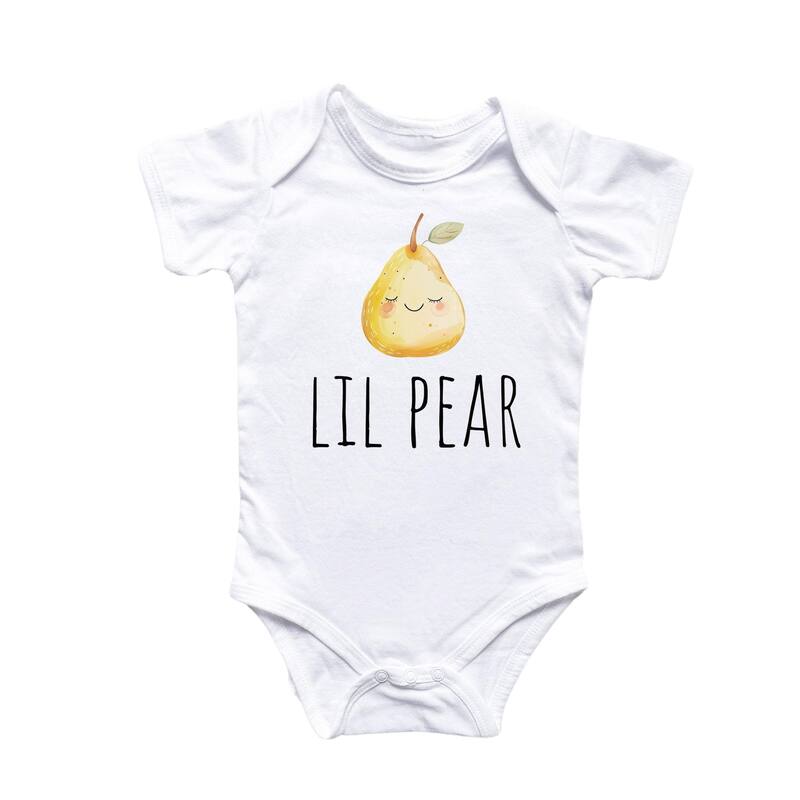 Little Pear - Baby Boy Girl Clothes Infant Bodysuit Funny Cute Newborn - Pink - 0-3M