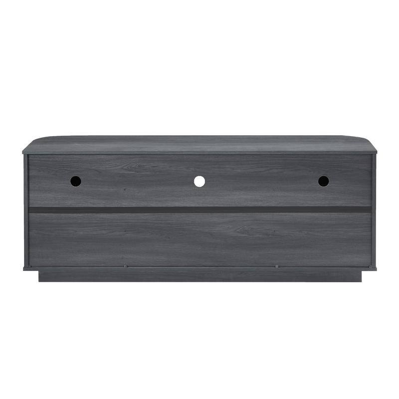 64" Stylish Wooden Cabinet with Wavy Design for TV Stand Ample Storage Space for Your Home