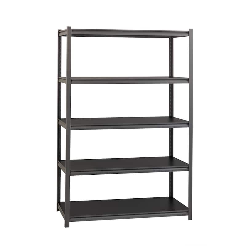 Iron Horse 3200 lb Concealed Riveted Shelving, 72"Hx48"Wx18"D, Gray - Grey
