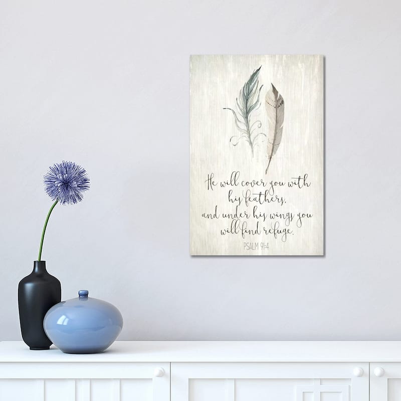 iCanvas "His Feathers I" by Kimberly Allen Canvas Print - 18x12x1.5