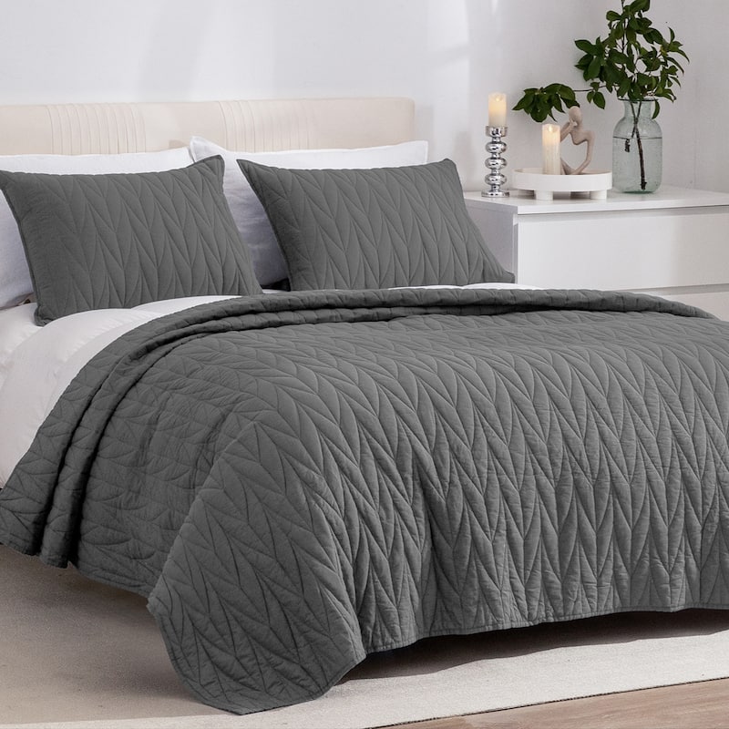 Cotton Reversible 3 Piece Quilt Set